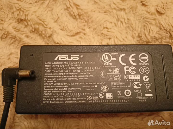 Блок питания для ноутбука asus 19v