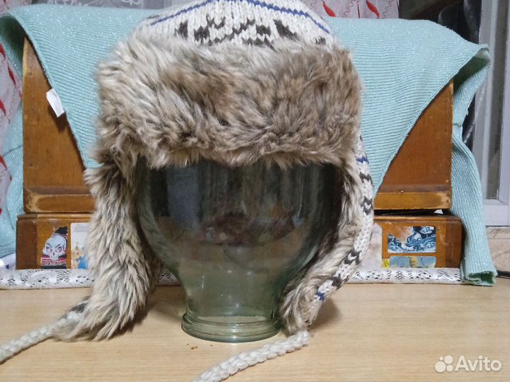 Шапка ушанка женская