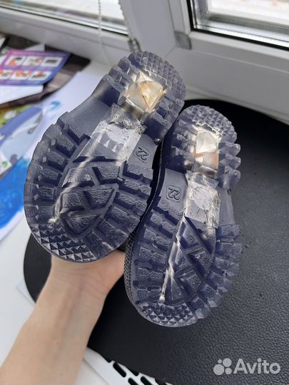 Резиновые сапоги утепленые детские 20-21