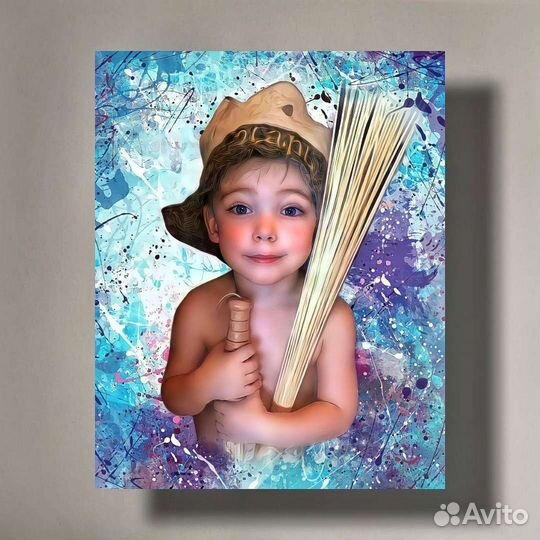 Портрет по фото/Печать на холсте/Дрим-Арт, Шаржи