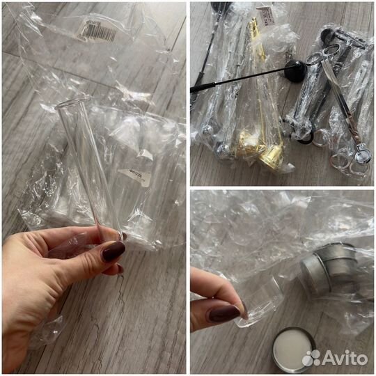 Силиконовые формы, фитили для свечей, гипс