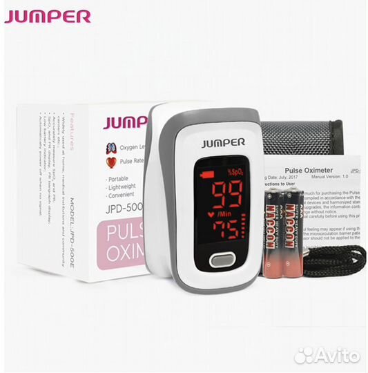 Проф. пульсоксиметр оксиметр Jumper JPD-500E