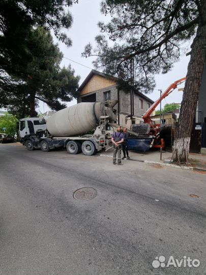 Подача бетона бетононасосом