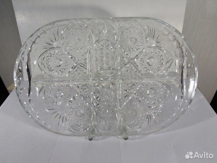 Менажница хрустальная СССР