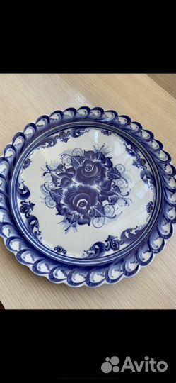 Блюдо Гжель