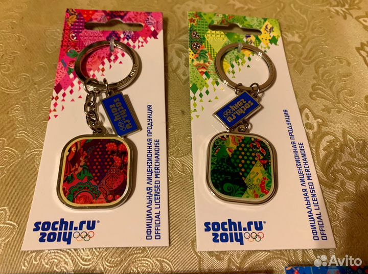 Набор брелков (5 штук). Олимпиада Сочи 2014