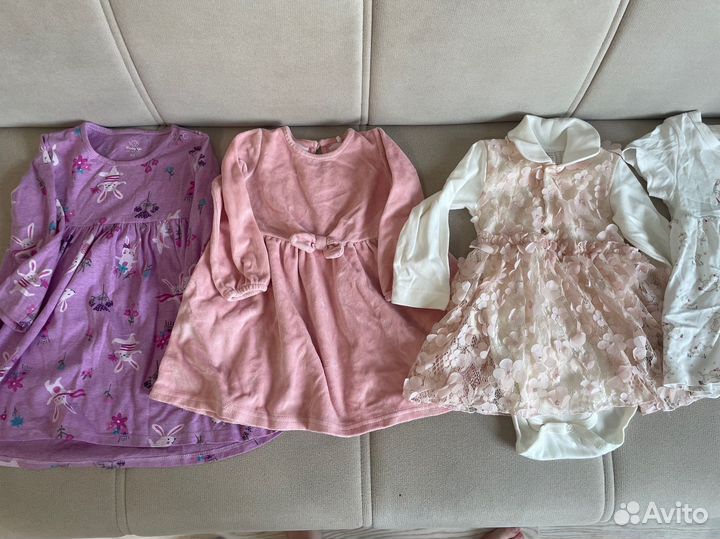 Вещи пакетом на девочку от 6 месяцев до 1,5 лет