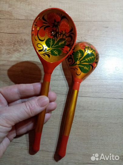 Деревянные ложки с росписью