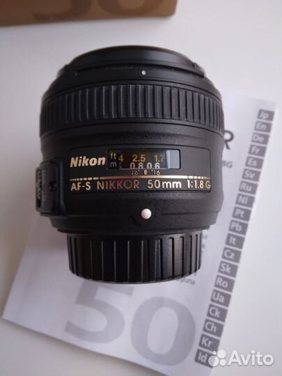 Объектив nikon 50mm f 1.8g af s nikkor