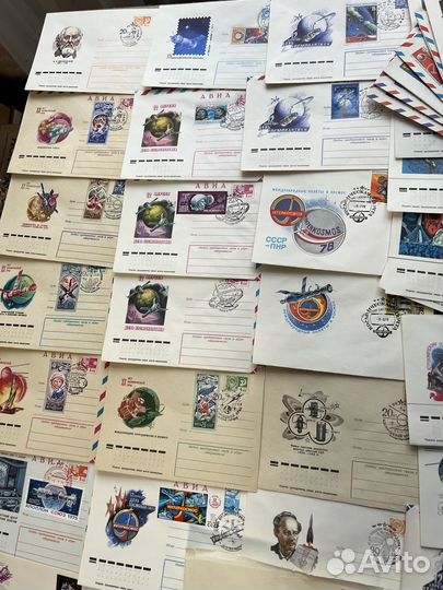 Открытки и конверты спецгашения (космос)