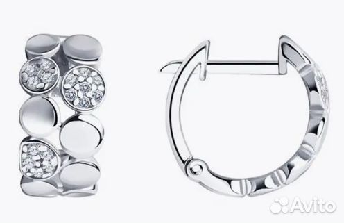 Серьги серебро