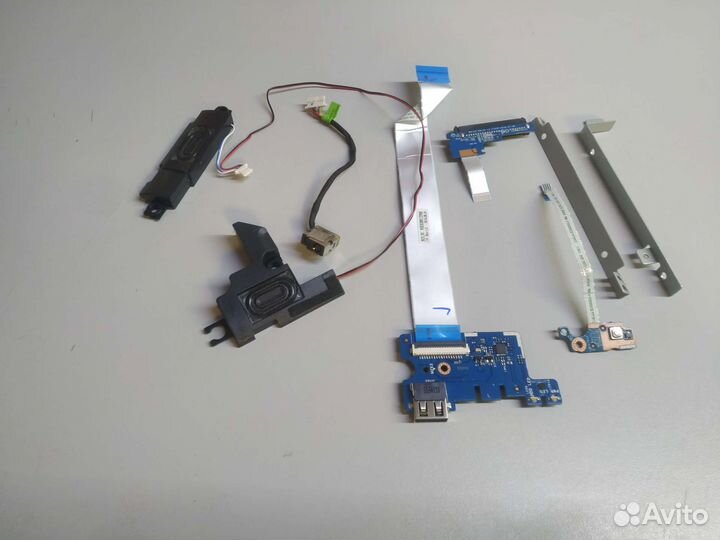 HP 15-ay (шлейф, доп платы, разъем, динамики)
