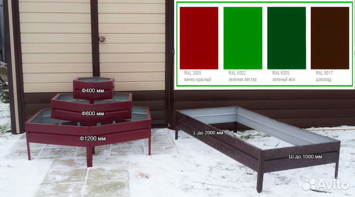 Металлическая грядка от жестянщика