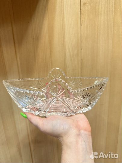 Хрустальные вазы салатники конфетницы СССР