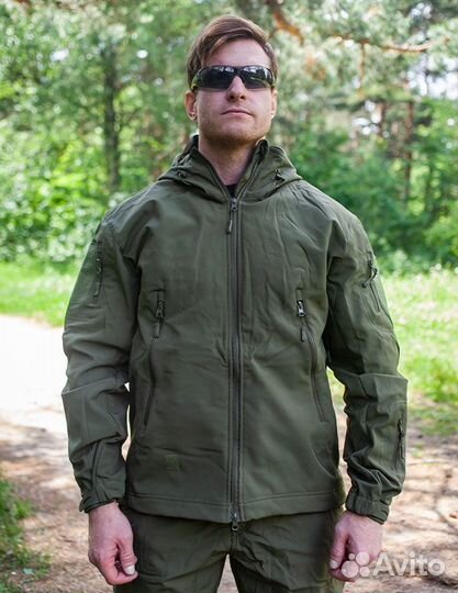 Тактический костюм softshell мох, олива, мультикам