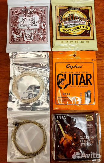 Струны для классической и аккустической гитары