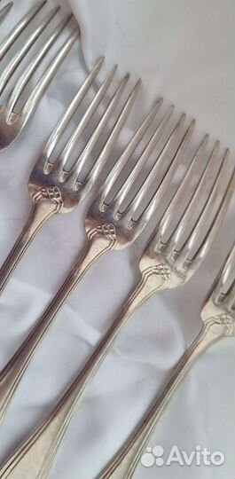 Ложка вилка столовые приборы франция серебрение