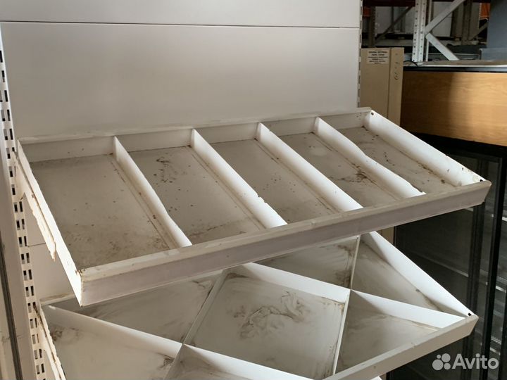 Стеллаж торговый пристенный кондитерский 100/50/21