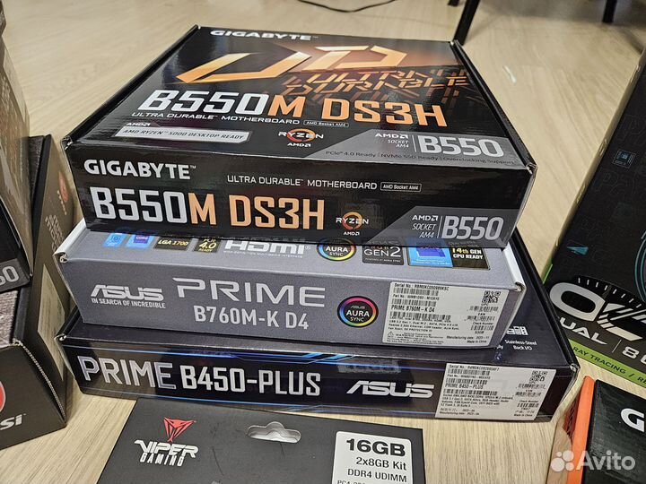 Комплектующие для сборки пк AMD, Intel