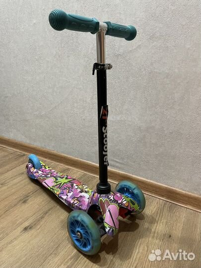 Самокат детский трехколесный бу