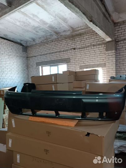 Бампер ваз 2110 Сочи передний серо-сине-зеленый