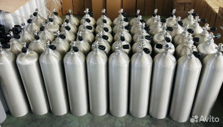Баллон для дайвинга 11, 12 л алюминий сталь новый