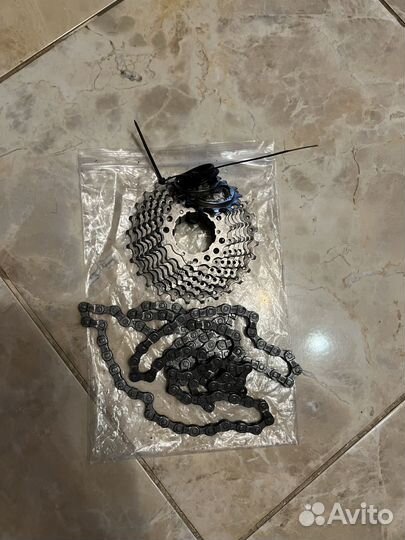 Кассета и цепь 9 скоростей