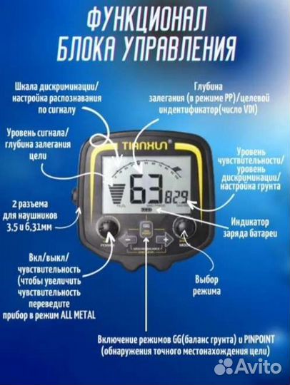 Металлоискатель Tianxun TX-850