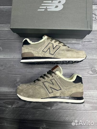 Кроссовки new balance 574 зимние