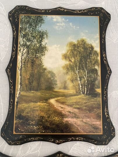 Картина панно деревянное СССР