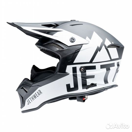 Шлем Jethwear Mile Black/White, L (59-60cm)