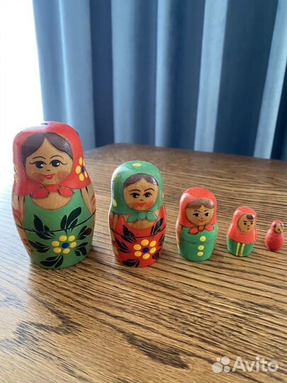 Деревянные игрушки, пирамидка, матрешка СССР