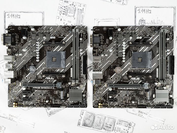 Материнская плата Asus prime B450M-K II AM4