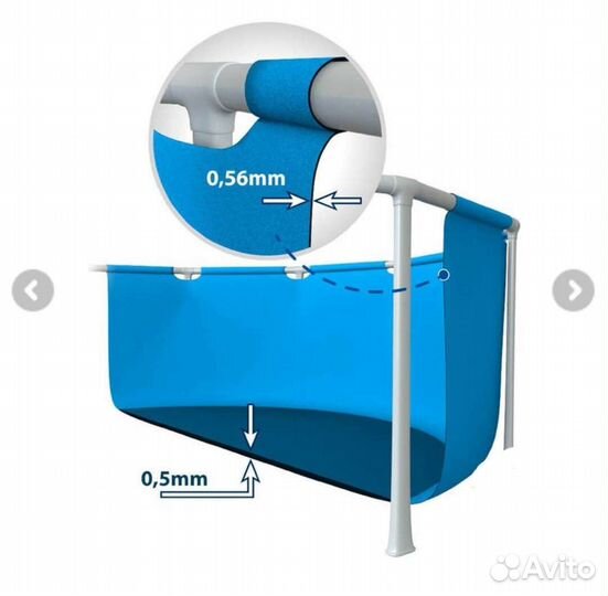 Каркасный бассейн intex, новый