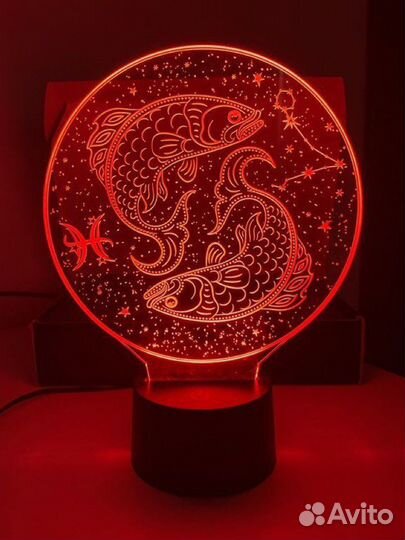 Ночник сенсорный Знак зодиака 