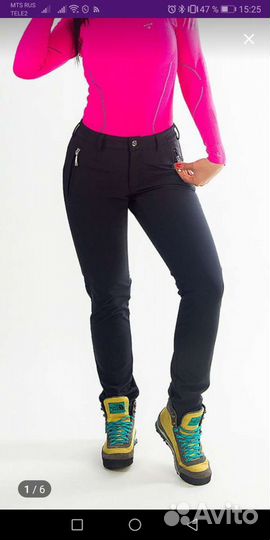 Брюки на флисе ветрозащитные