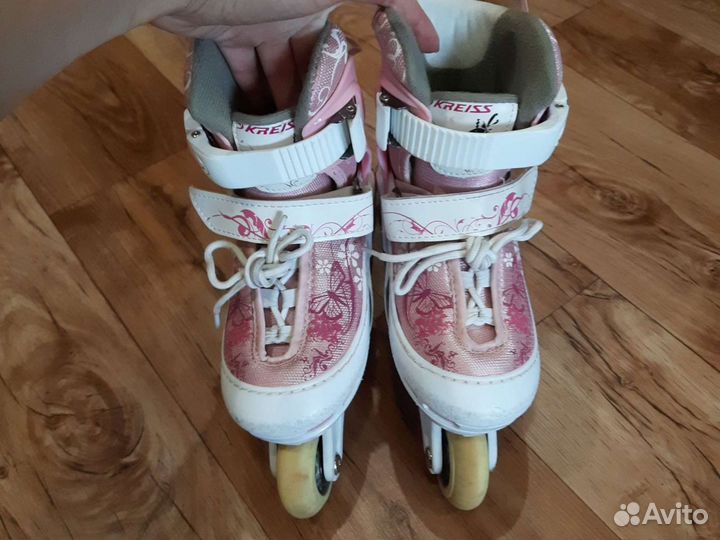 Ролики раздвижные+защита+шлем 26-31р