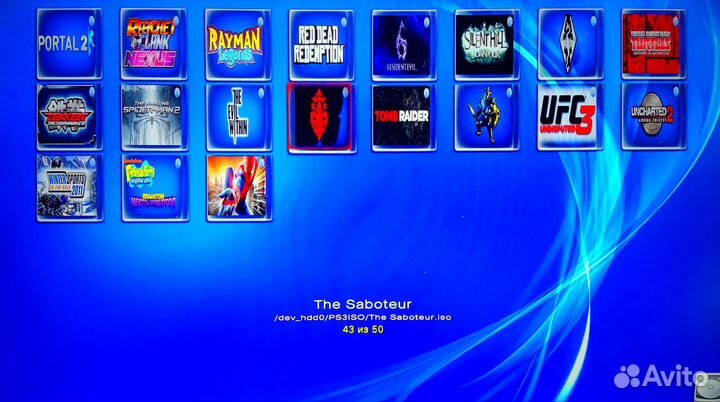 Sony PS3 Прошитая (50 игр)