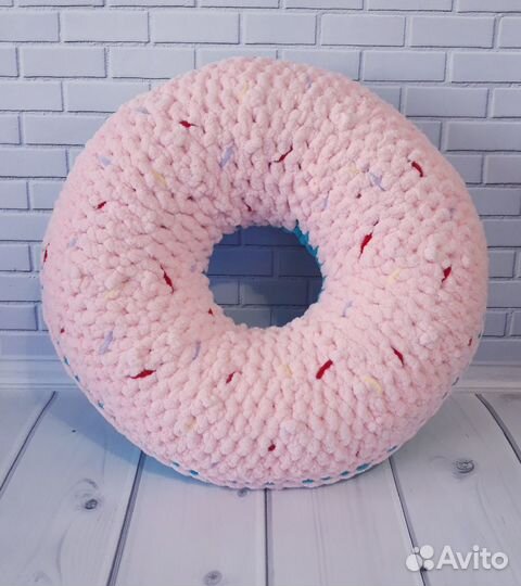 Подушка - Пончик ручной работы
