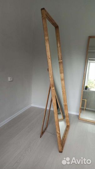 Зеркало напольное. Лофт. Зеркало из дерева