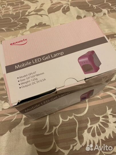 Лампа для сушки покрытия ногтей Led gel мобильная