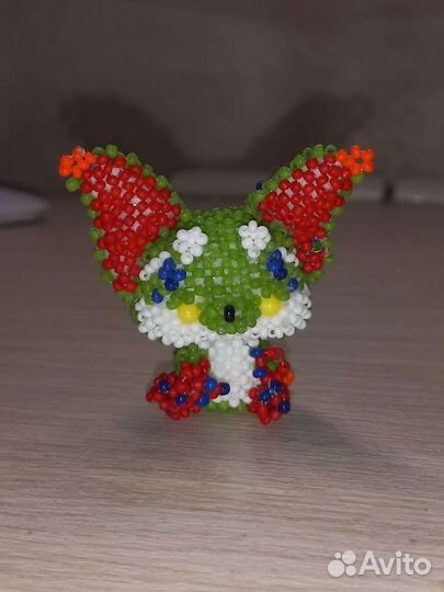 Амигуруми из бисера ушастик