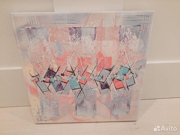 Картина розовый взрыв