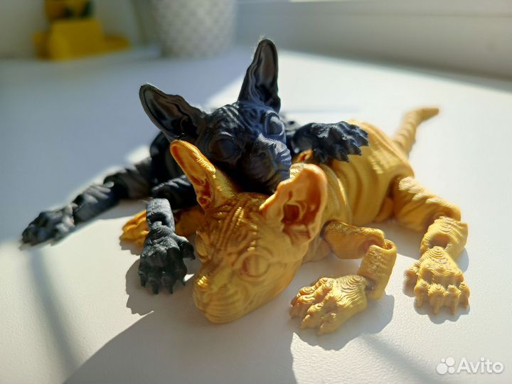 Кот сфинкс 3Д игрушка