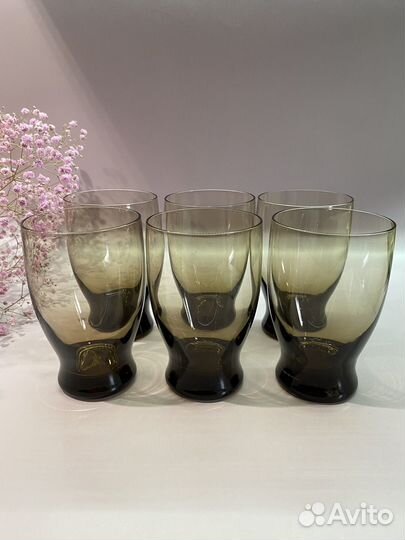 Стаканы цветное стекло СССР