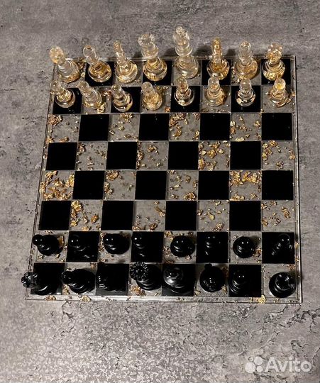 Шахматы из эпоксидной смолы