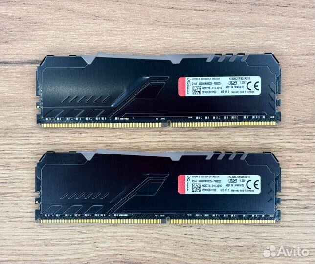 Оперативная память Kingston Fury Beast Black 3200m