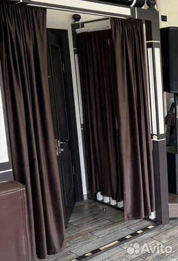 Шторы бархатные бу