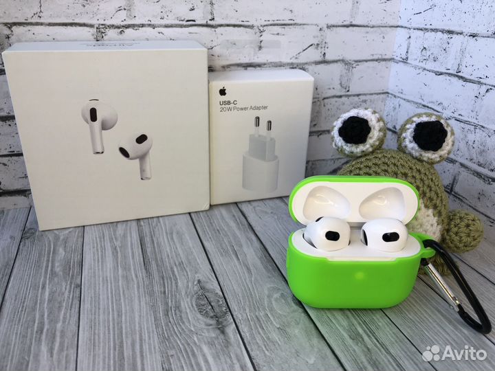 Беспроводные Наушники AirPods 3 + Блок, apple