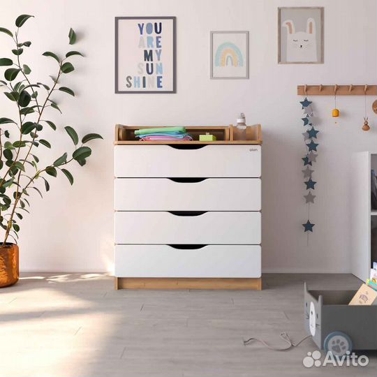 Комод Сириус-2 Wood 804 Атон Молочный